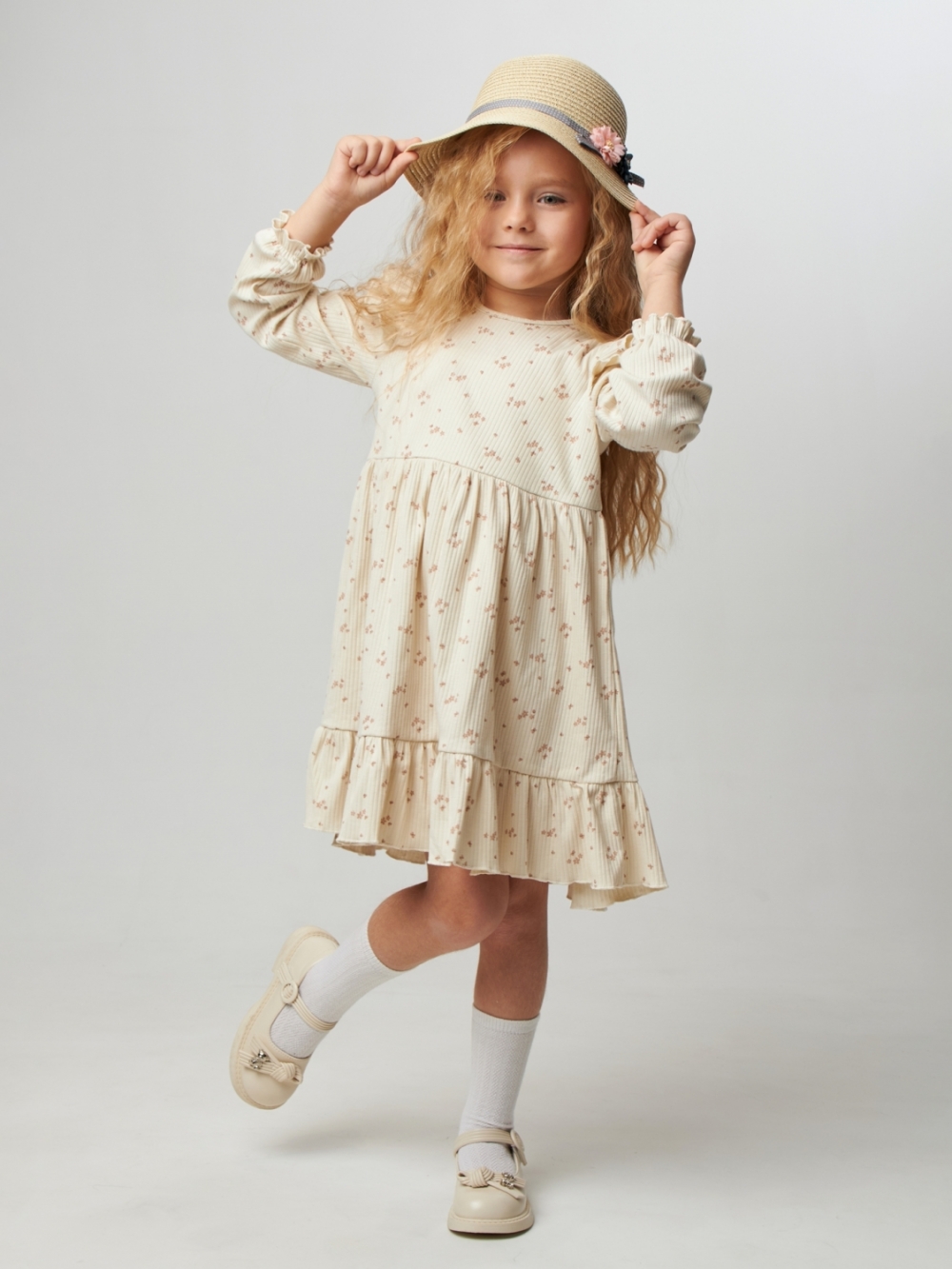 332. Платье детское из лапши, хлопок 100%, разноцветное, р. 74,80,86,92