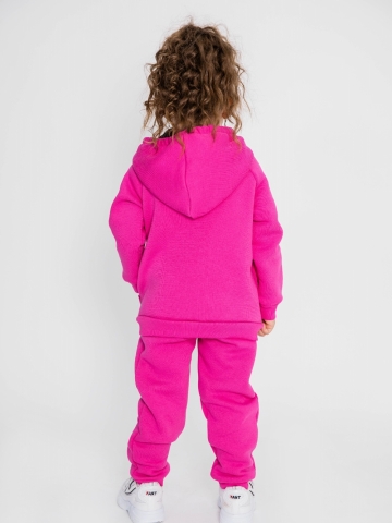 319-Ф. Костюм детский  на молнии, фуксия, хлопок 65%, 35% ПЭ, 3-х нитка (начес) 80,86,92